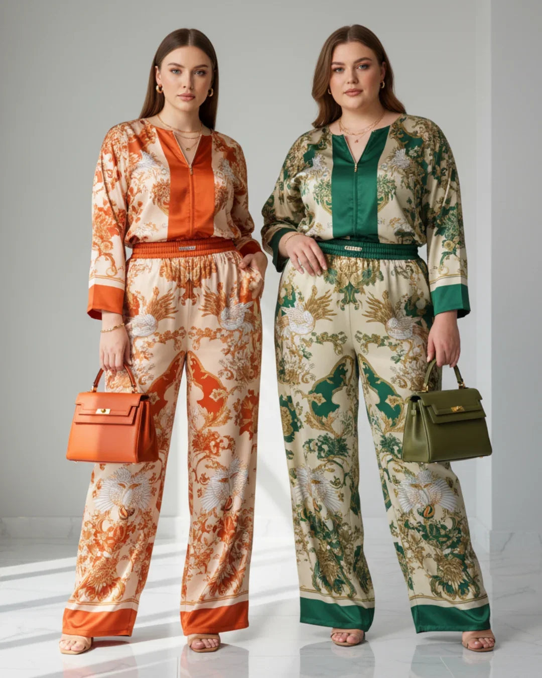 Satin Set with Elegant Shine and Effortless Comfort - Saori™