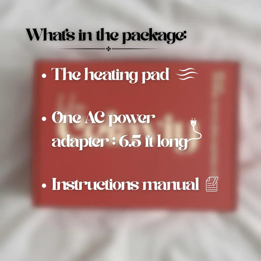 HeatRelief Pro - Vibration & Herbal Heating Pad for Period Cramps