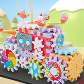 BrainBoost Builders – Montessori Gear Blocks