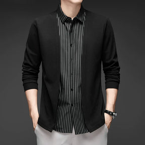 Gianluigi™ – Italian Cut 2-in-1 Cardigan Shirt
