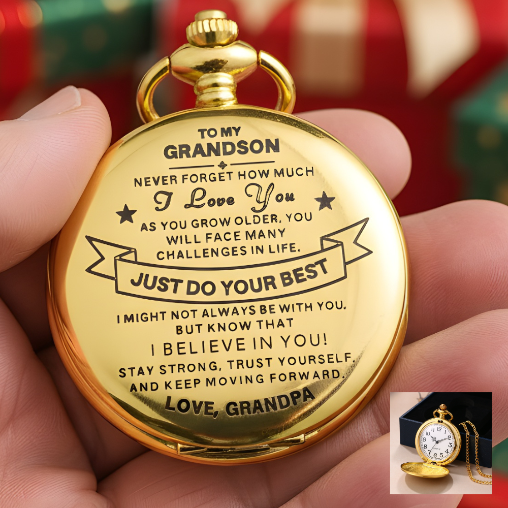 HeritageTick – Grandpa to Grandson Pocket Watch Gift