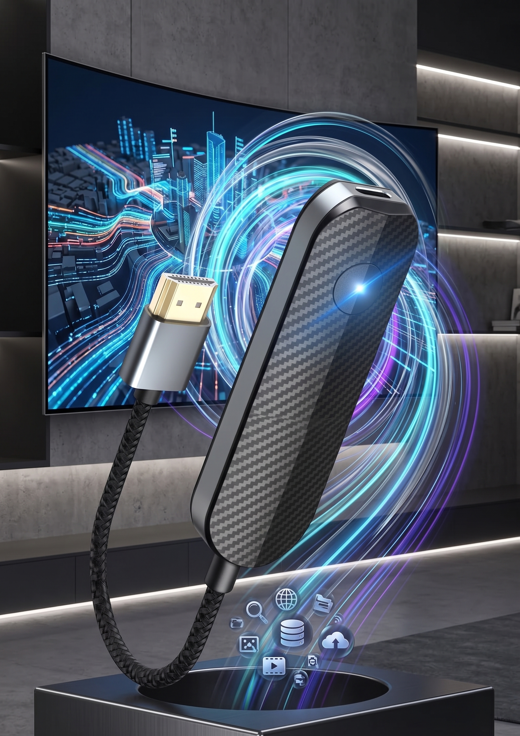 AuraSync – Ultra-Stable Wireless HD Mirroring Adapter