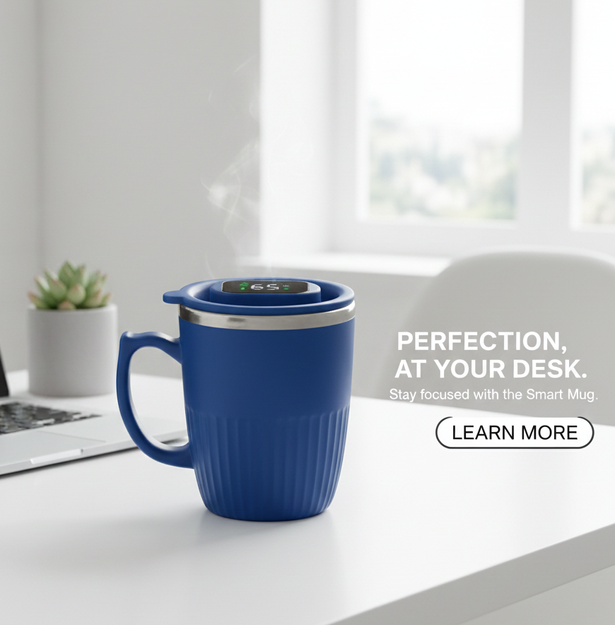 ThermoGlow – LED Temperature Display Mug