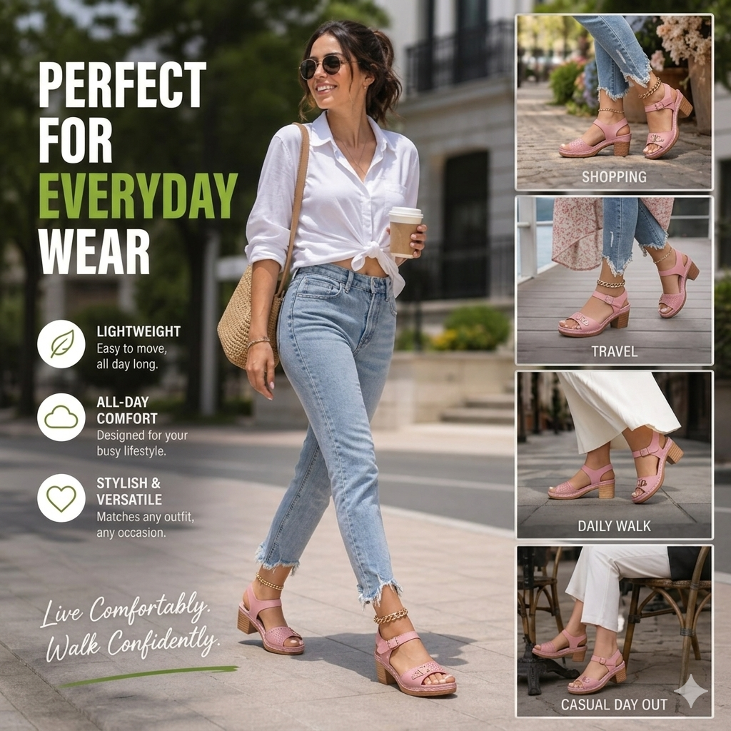 CharmStride – Comfortable Dressy Sandals