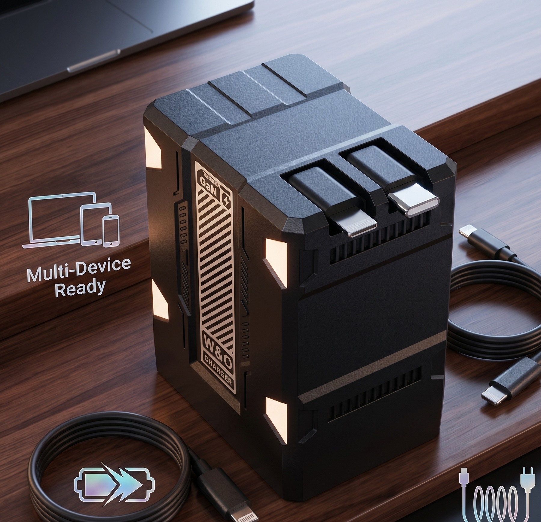VistaDrive – All-in-One Retractable PD Charging Hub