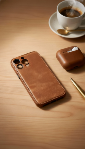 PrestigeGrip – Hand-Stitched Leather Case