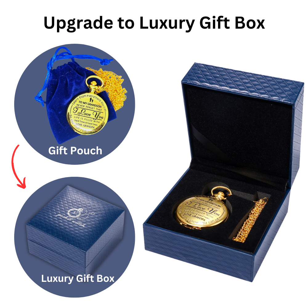 HeritageTick – Grandpa to Grandson Pocket Watch Gift