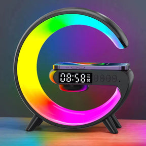 GlowG – G-Shaped RGB Wireless Charging Speaker