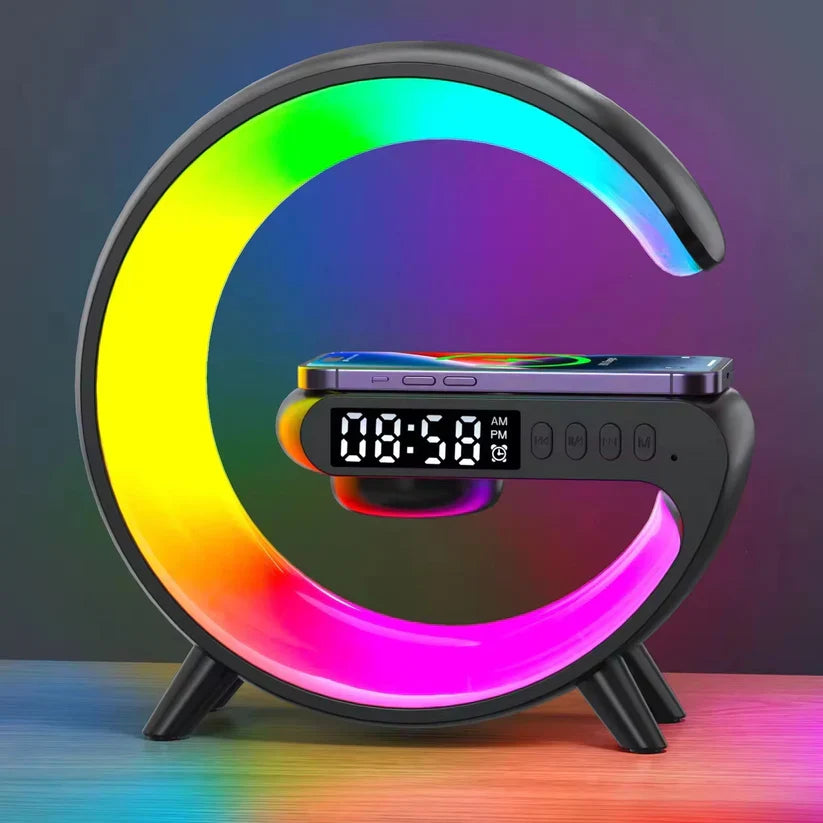 GlowG – G-Shaped RGB Wireless Charging Speaker