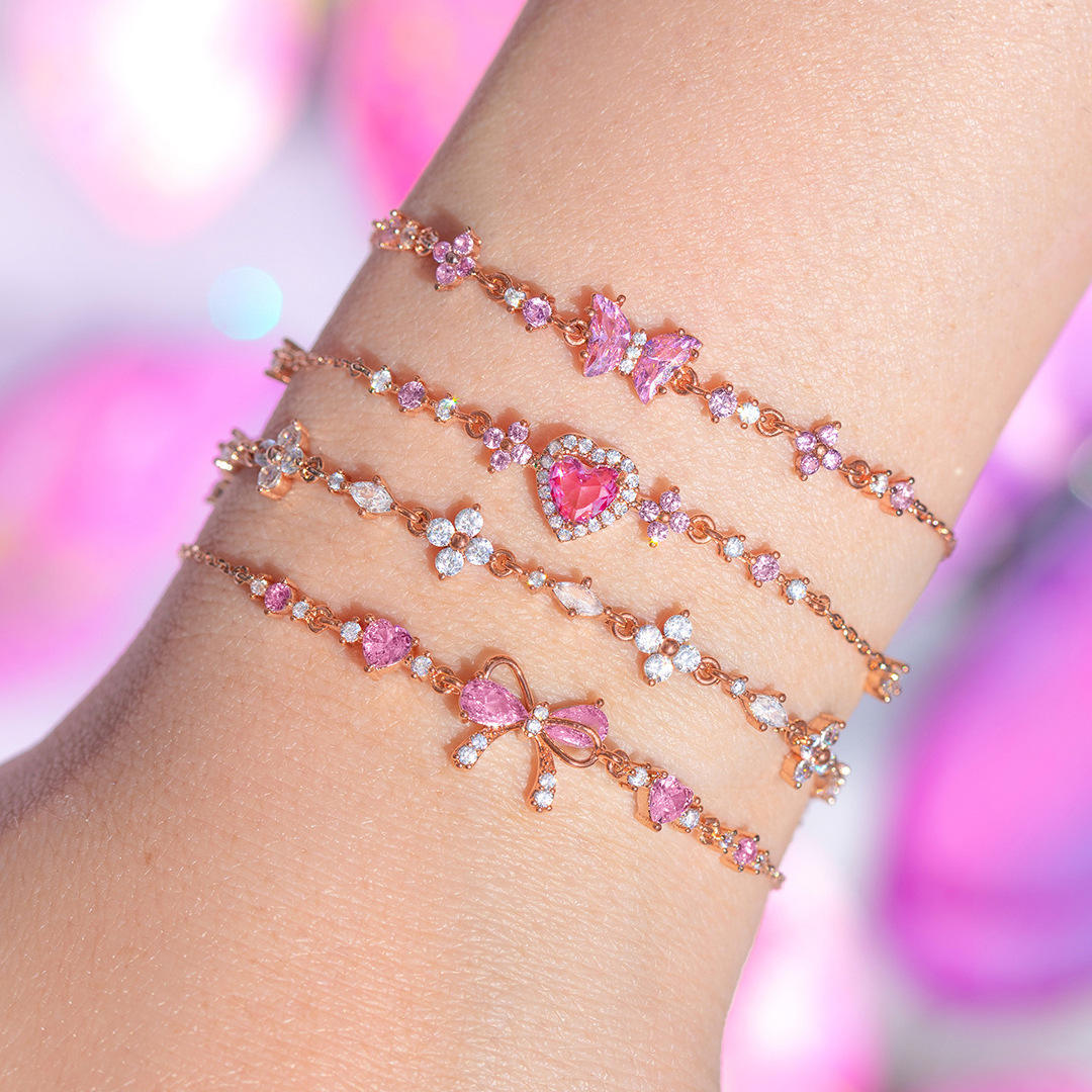 LuxeLoom – Bow Zirconia Bracelet Gift for Her