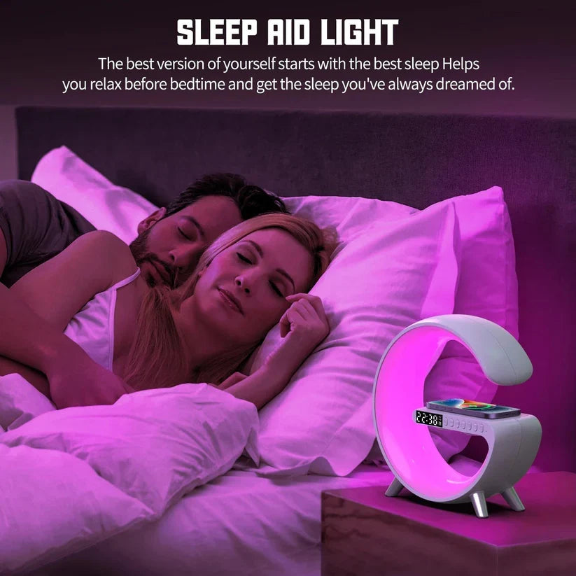 GlowG – G-Shaped RGB Wireless Charging Speaker