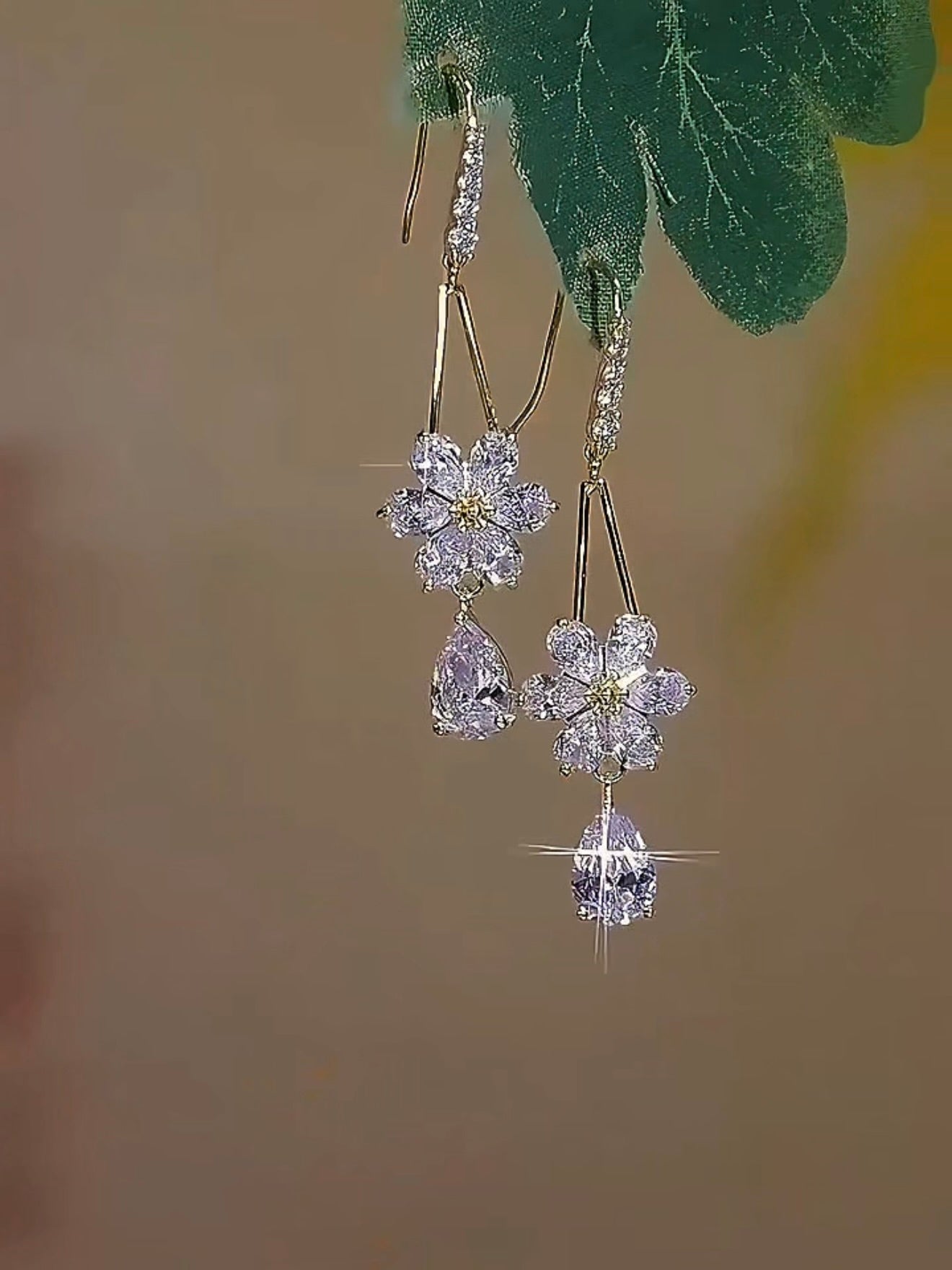 Lunora – Gold Plated Statement Earrings