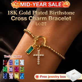 CelestiaFaith – Gold Cross Bracelet