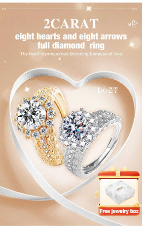 RoyalArrow – Eight Hearts & Arrows Ring