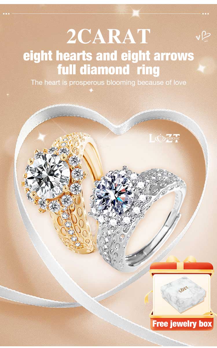 RoyalArrow – Eight Hearts & Arrows Ring