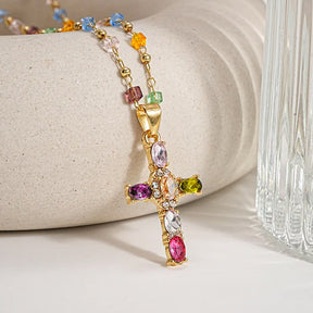 HopeSpectrum – Zircon Cross Pendant