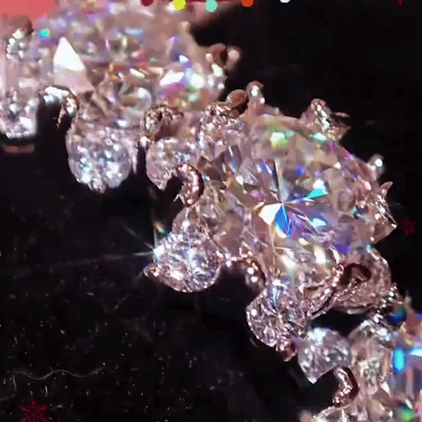 SnowLuxe - Moissanite Snowflake Earrings