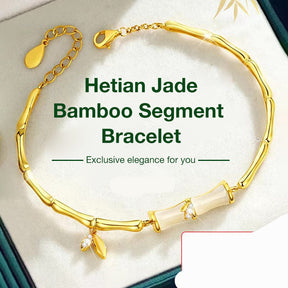 LunaJade – Elegant Bamboo Bead Bracelet