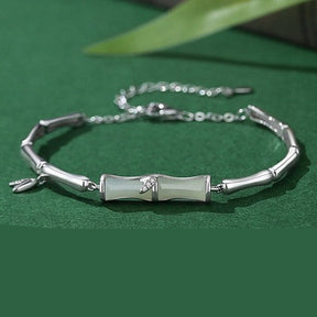 LunaJade – Elegant Bamboo Bead Bracelet