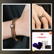 RoyalLustre – Moissanite Relief Bangle