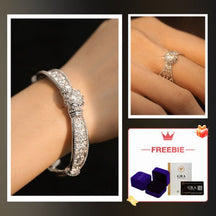 RoyalLustre – Moissanite Relief Bangle