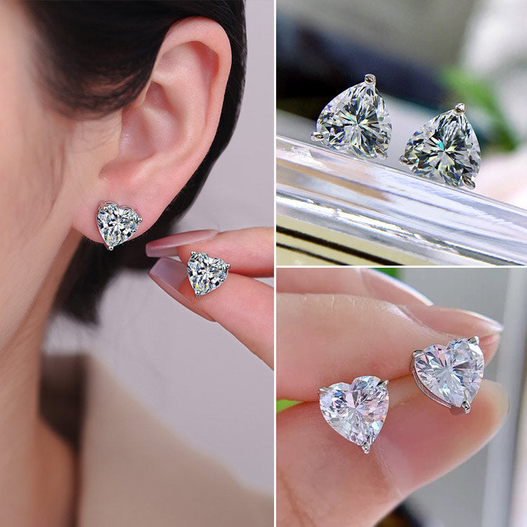 AmoraShine – Sparkling Heart Earrings