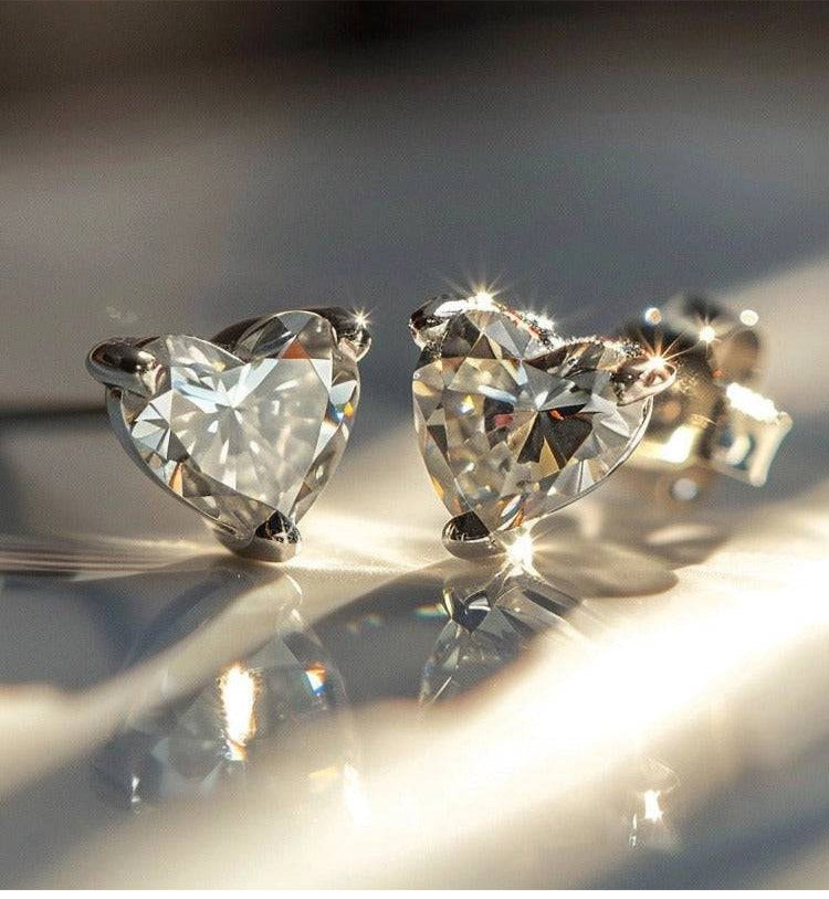 AmoraShine – Sparkling Heart Earrings