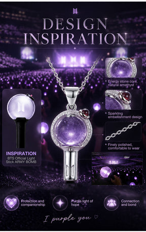 MystiCore - Crystal Scepter Pendant Necklace