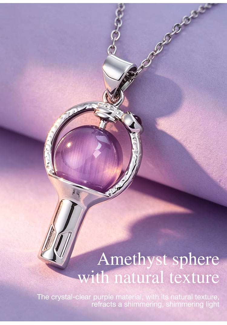 MystiCore - Crystal Scepter Pendant Necklace
