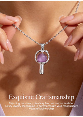 MystiCore - Crystal Scepter Pendant Necklace