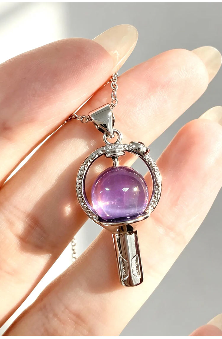 MystiCore - Crystal Scepter Pendant Necklace