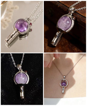 MystiCore - Crystal Scepter Pendant Necklace
