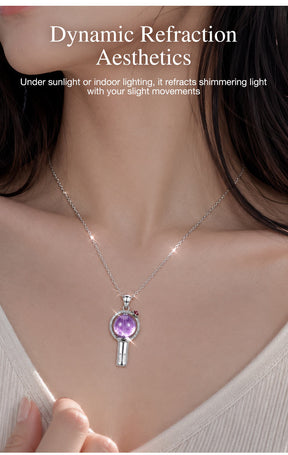 MystiCore - Crystal Scepter Pendant Necklace