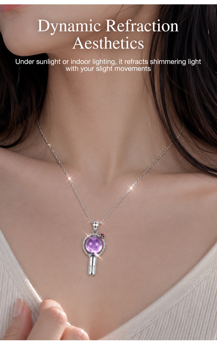 MystiCore - Crystal Scepter Pendant Necklace