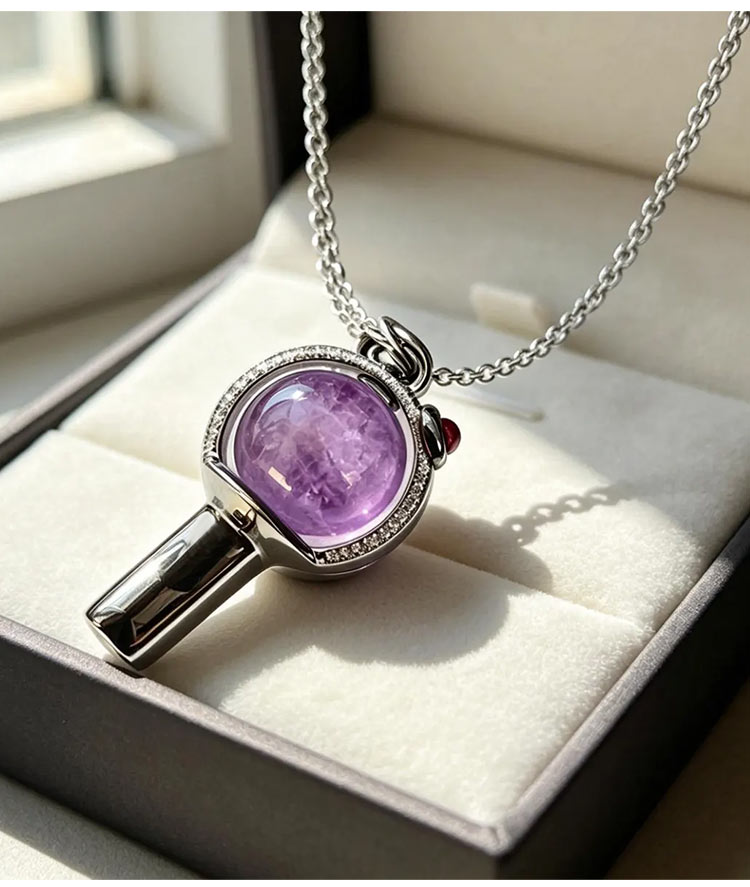 MystiCore - Crystal Scepter Pendant Necklace