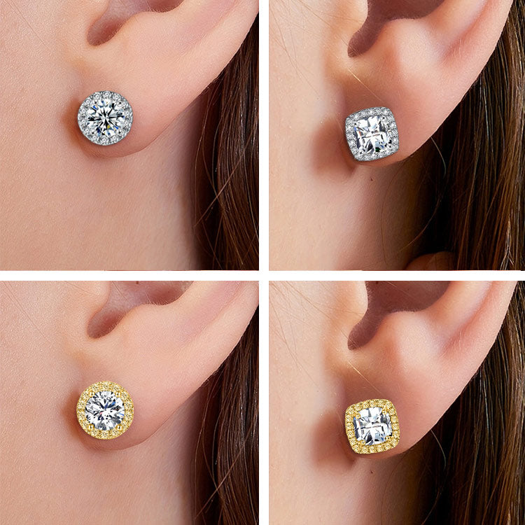 LustreCube – Premium Moissanite Earrings