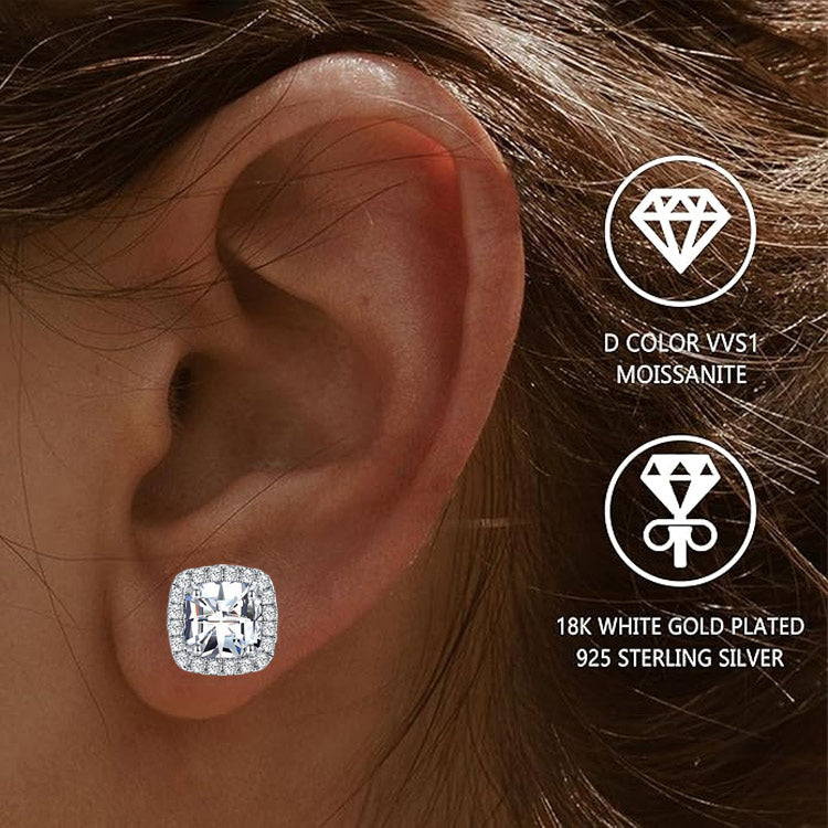 LustreCube – Premium Moissanite Earrings