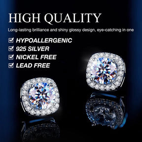 LustreCube – Premium Moissanite Earrings