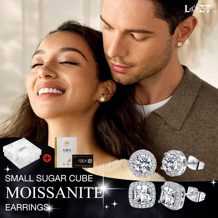 LustreCube – Premium Moissanite Earrings