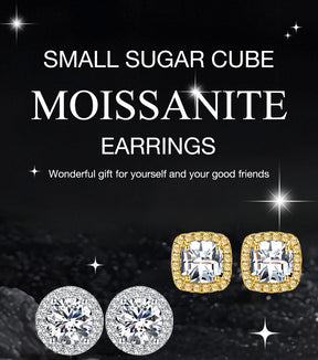 LustreCube – Premium Moissanite Earrings