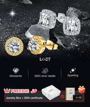 LustreCube – Premium Moissanite Earrings
