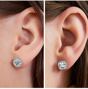 LustreCube – Premium Moissanite Earrings
