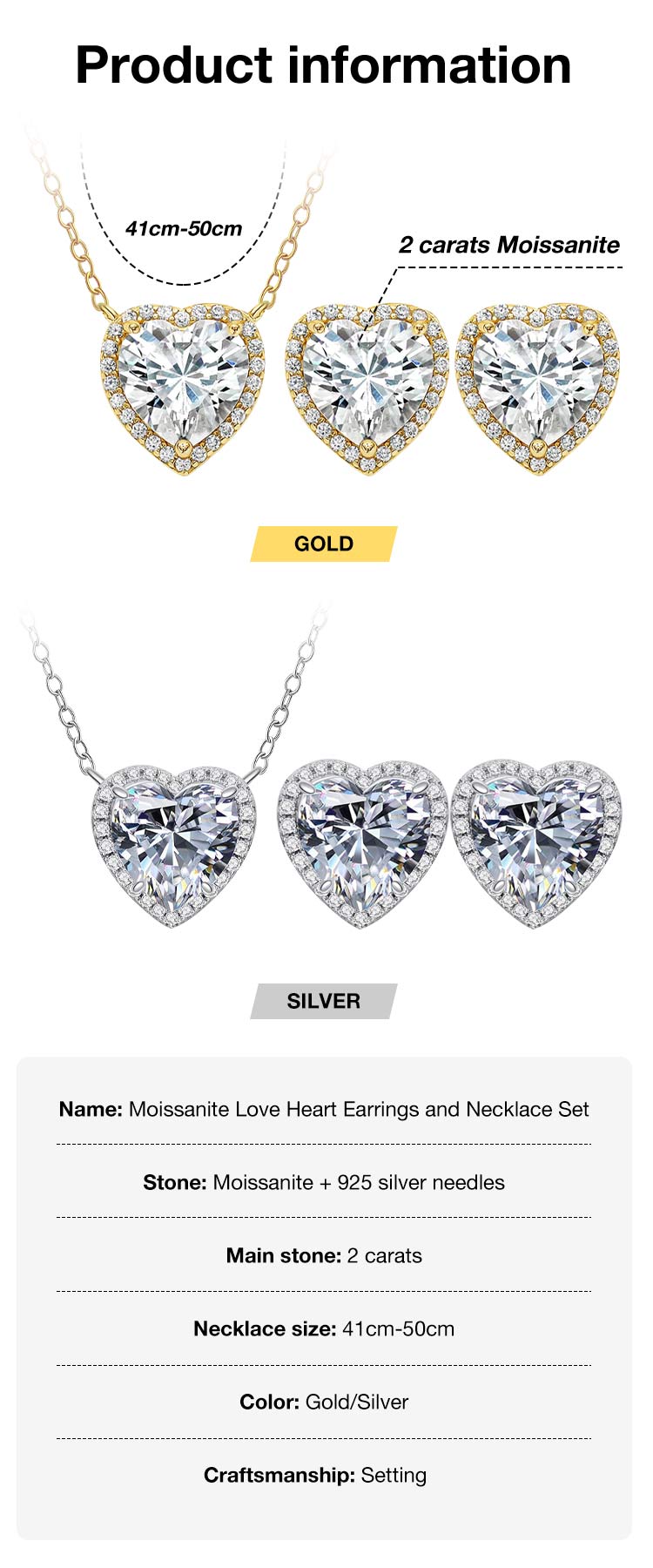 CupidSpark – Necklace & Earrings Set