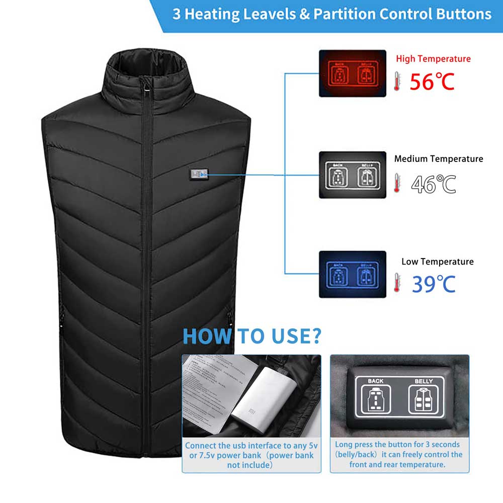 HeatCore - Sleeveless Waterproof Heated Vest