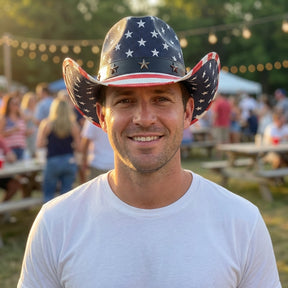 LibertyBrim – American Flag Cowboy Hat