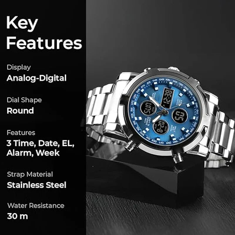 IronPulse – Tactical Analog Digital Sports Watch