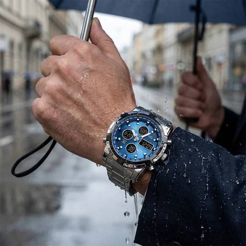 IronPulse – Tactical Analog Digital Sports Watch
