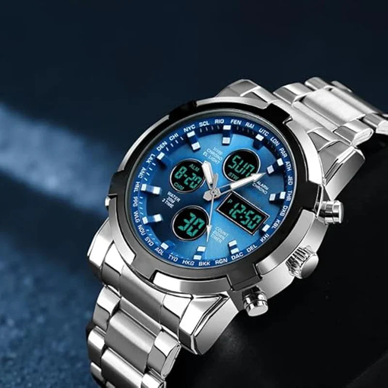 IronPulse – Tactical Analog Digital Sports Watch