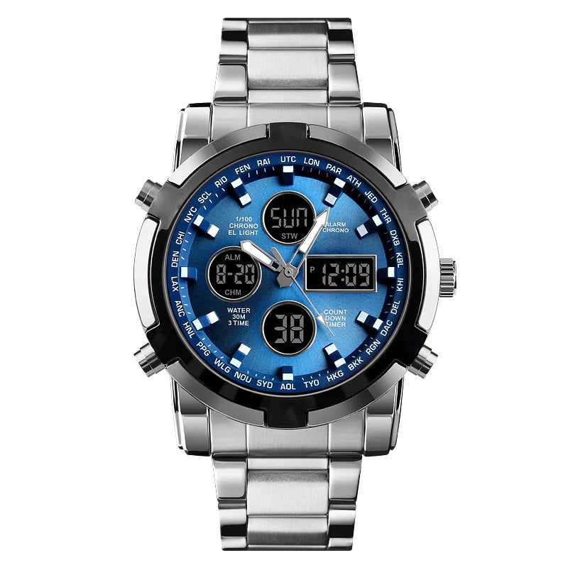 IronPulse – Tactical Analog Digital Sports Watch