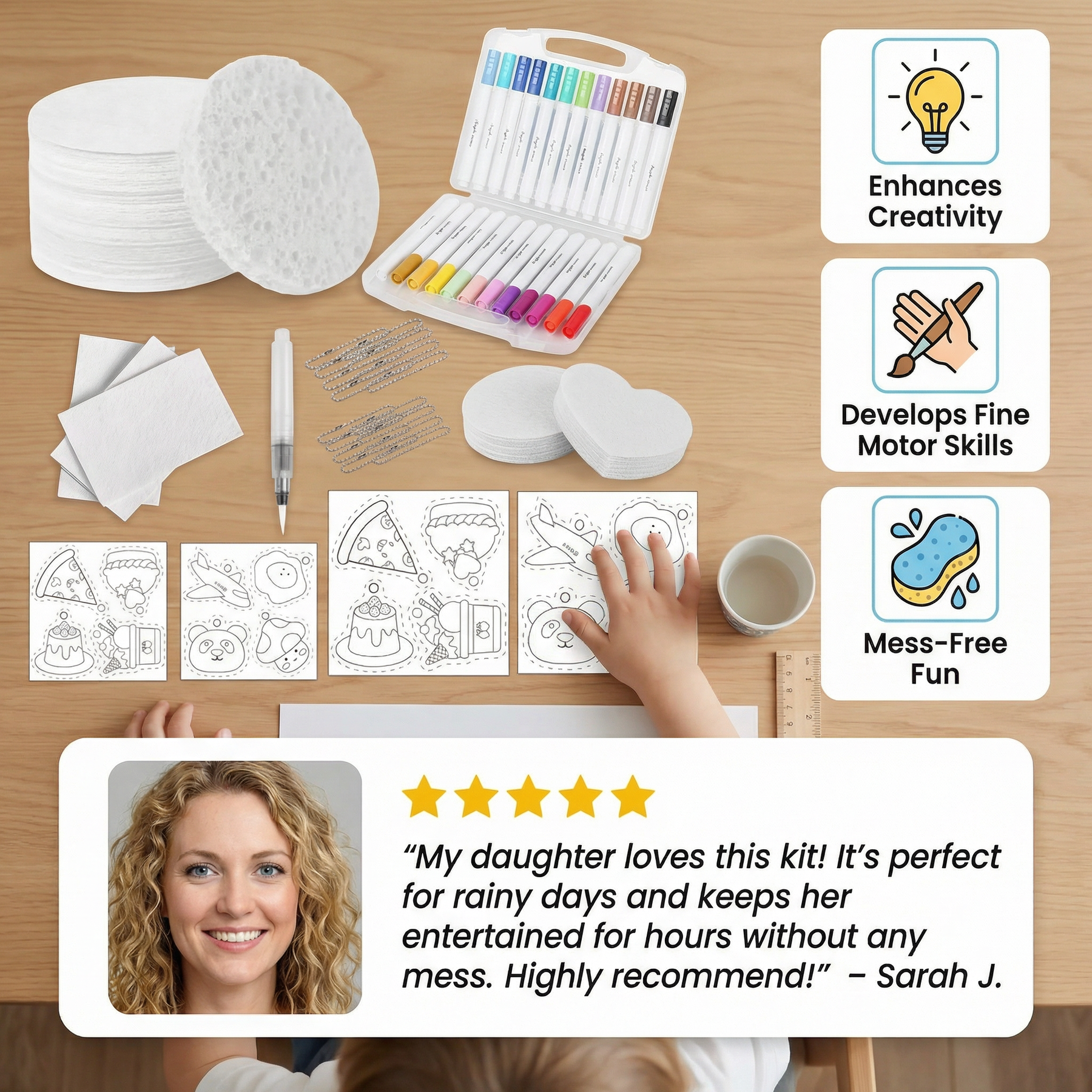 ArtBubbles – Creative Sponge Painting Art Set for Kids